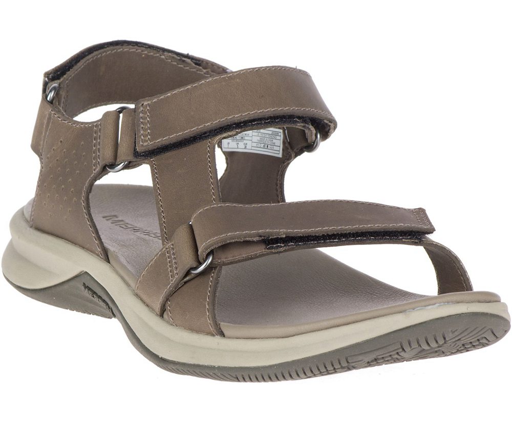 Sandálias Senhora - Merrell Tideriser Luna Convert Couro - Marrom - DQA197405